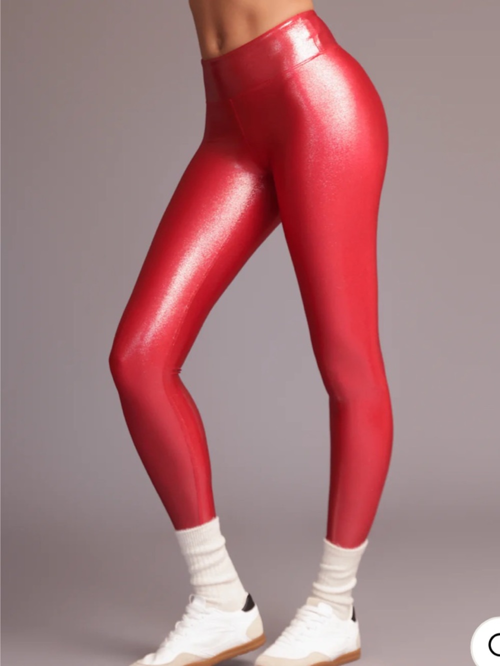 Heroine Sport red glitter leggings S